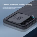 Samsung Galaxy S23+ 5G NILLKIN Black Mirror Pro Series Camshield Phone Case - Black
