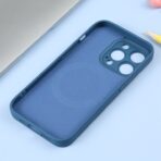 iPhone 14 Pro Liquid Silicone Magsafe Phone Case - Blue - Product photo 4