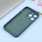 iPhone 14 Pro Liquid Silicone Magsafe Phone Case - Dark Green -Product photo 1