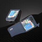 Samsung Galaxy Z Flip5 ABEEL Carbon Fiber Texture Protective Phone Case - Light Blue