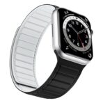 Magnetic Silicone Watch Band For Apple Watch - Black White