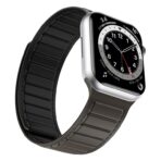 Magnetic Silicone Watch Band For Apple Watch - Brown Black
