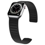 Magnetic Silicone Watch Band For Apple Watch - Black