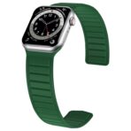 Magnetic Silicone Watch Band For Apple Watch - Army Green