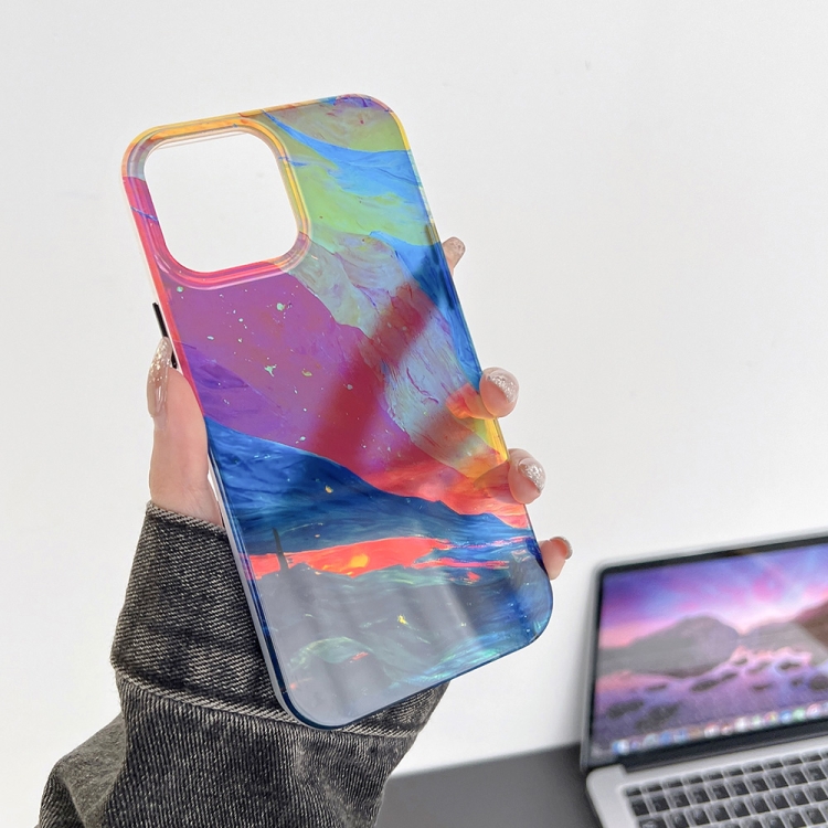 iPhone 14 Double-sided Film Laser Phone Case - Colorful - Product photo 2