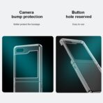 Samsung Galaxy Z Flip5 Transparent PC Flip Phone Case